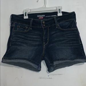 dark washed jean shorts from Levi
